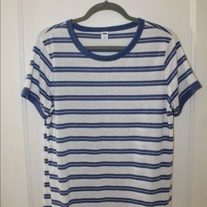 Women’s stripped cotton tee : old navy